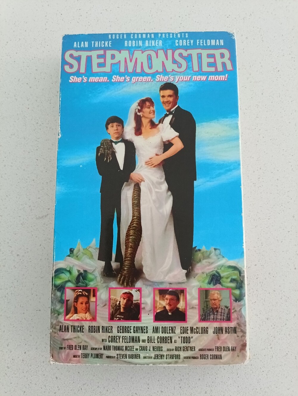 VTG 1993 Stepmonster VHS New Horizons Home Video Alan Thicke Cult Horror